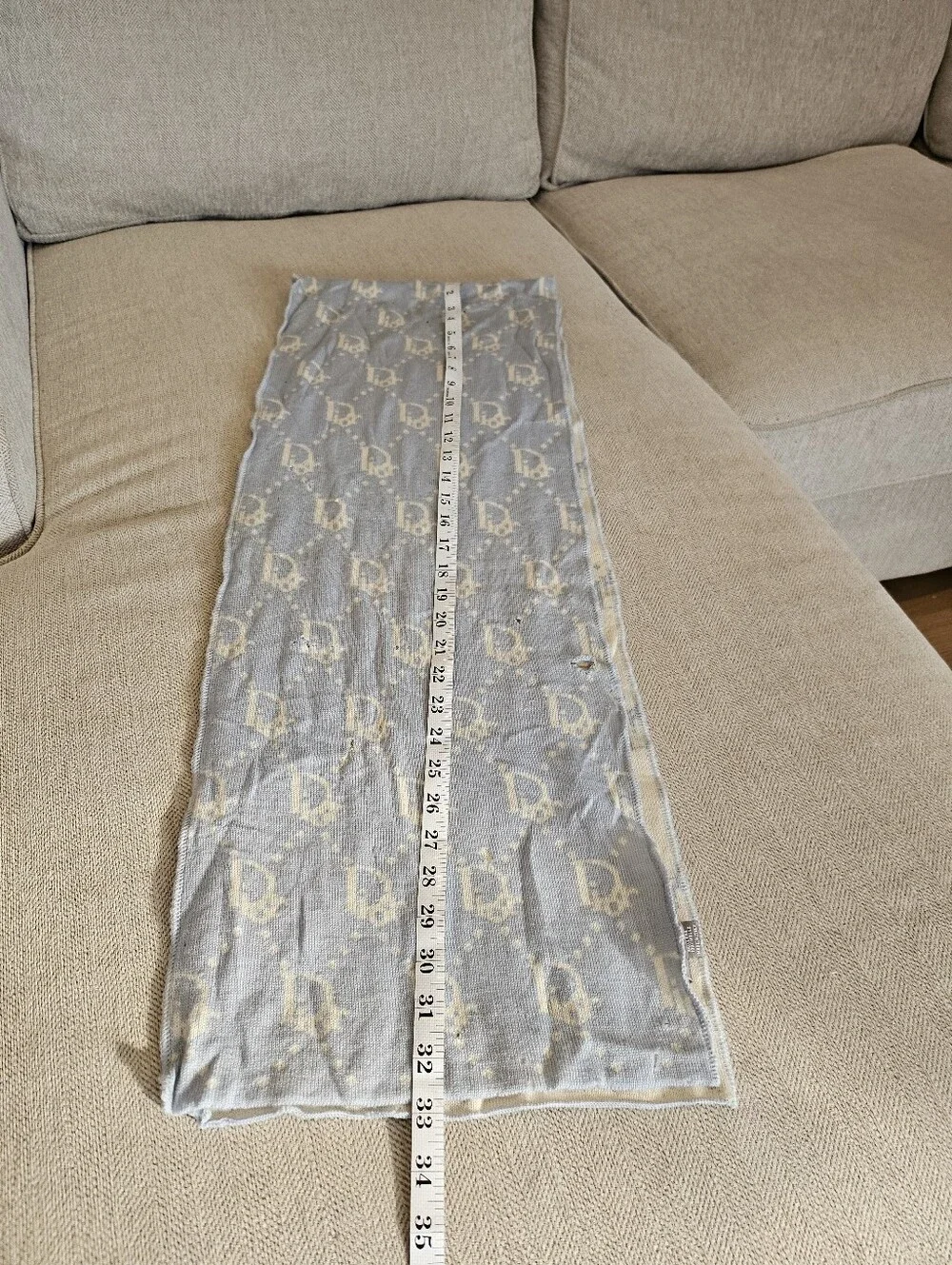Christian Dior Wool Scarf FLAWED
